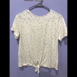 Polka dot Tie top